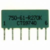 750-61-R270K RES-NET 270K OHM 6PIN 5RES