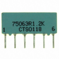 750-63-R1.2K RES-NET 1.2K OHM 6PIN 3RES