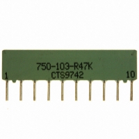 750-103-R47K RES-NET 47K OHM 10PIN 5RES