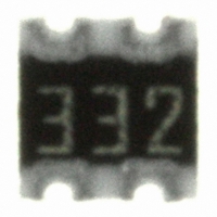 742C043332JTR RES ARRAY 3.3KOHM 4TERM 2RES SMD