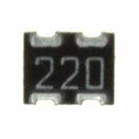 743C043220JTR RES ARRAY 22 OHM 4TERM 2RES SMD
