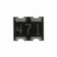 743C043471JTR RES ARRAY 470 OHM 4TERM 2RES SMD
