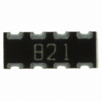 743C083821JTR RES ARRAY 820 OHM 8TERM 4RES SMD