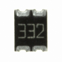 744C043332JTR RES ARRAY 3.3KOHM 4TERM 2RES SMD