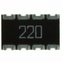 744C083220JTR RES ARRAY 22 OHM 8TERM 4RES SMD