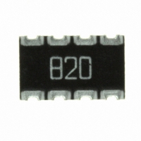 744C083820JTR RES ARRAY 82 OHM 8TERM 4RES SMD