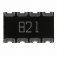 744C083821JTR RES ARRAY 820 OHM 8TERM 4RES SMD
