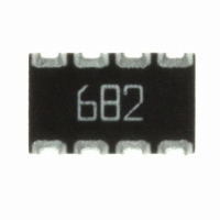 744C083682JTR RES ARRAY 6.8KOHM 8TERM 4RES SMD