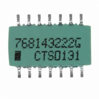 768143222G RES-NET ISO 2.2K OHM 14-PIN SMD