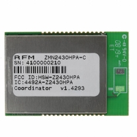 ZMN2430HPA-C 1-CHIP 2.4 GHZ ZIGBEE MODULE, CA