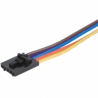 CUI-3132-1FT CABLE ASSY LATCH 5PIN 5X22AWG 1'