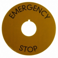 5.76204.4030400 EMRG STP LBL 60MM EMERGENCY STOP