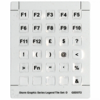 GSD0T203 KEY LEGEND SET D F1-F4 KEYS 26PC