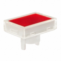 AT4159JC SW CAP RECT-BRIGHT LED CLEAR RED