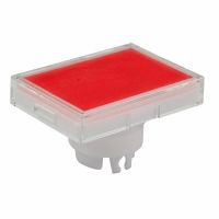 AT3006JC CAP RECT CLR/RED FOR LED YB SER