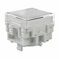 AT4129JB SW CAP SQ BRIGHT LED CLEAR WHITE