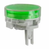 AT4014JF SW CAP ROUND SW CAP CLEAR GREEN