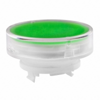 AT4165JF CAP RND CLR/GREEN LB LED PNL SER