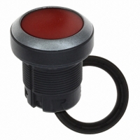 1.30240.0211300 SWITCH PB FLUSH ILLUM RND RED