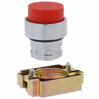 AS2AP4 SWITCH UNIT PB 22MM RED METAL