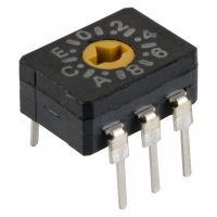 A6C-16R(N) ROTARY DIP SWITCH,HEXDEC TOP AD.