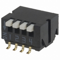 CHP-041TB SWITCH DIP PIANO STYLE 4-POS SMD