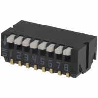 CHP-081TA SWITCH DIP PIANO STYLE 8-POS SMD