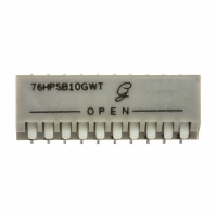76HPSB10GWRT SWITCH DIP PIANO STYLE 10POS SMD