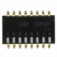 TDP08H0SBD1 SW DIP 8POS SIDE HALF PITCH SMD