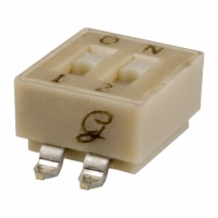 90HBW02P SWITCH 2 POS DIP GULL SEALED SMD