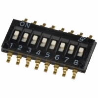 97C08SR SWITCH DIP 8POS HALF PITCH SMD