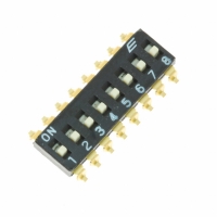 KAJ08LGGT SWITCH DIP LOW PRO 8 POS GOLD