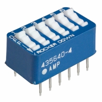 435640-4 STANDARD 6 POSITION DIP SWITCH