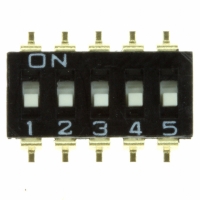 A6S-5104-H SWITCH DIP 5POS TOP ACT GULLEAD