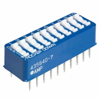 435640-7 STANDARD 10 POSITION DIP SWITCH