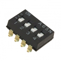 A6SN-4101 SWITCH DIP 4POS FLUSH ACT SMD