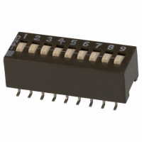 204-9ST SWITCH DIP 9POS TOP SLIDE SMT