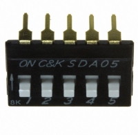 SDA05H1BD SWITCH DIP TOP SLIDE EXT 5POS