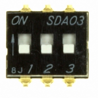 SDA03H1SBD SWITCH DIP TOP SLIDE 3POS SMD