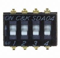 SDA04H0SBD SWITCH DIP TOP SLIDE 4POS SMD