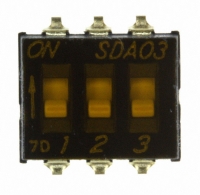 SDA03H0SB SWITCH DIP TAPE SEALED 3POS SMD