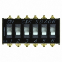 SDA06H0SBD SWITCH DIP UNSEALED 6POS SMD