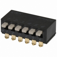 BPA06SB SWITCH DIP SIDE ACT SMD 6POS