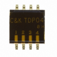 TDP04H0SB1 SW DIP 4POS SEAL HALF PITCH SMD