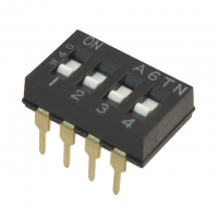 A6TN-4101 SWITCH DIP 4POS FLUSH ACT PC MNT