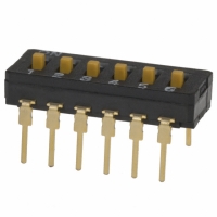 A6D-6103 SWITCH DIP 6POS EXTEND ACT SLD