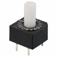 A6A-16RS ROTARY DIP SWITCH,HEX DEC SHAFT