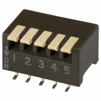 193-5MS SWITCH DIP 5POS SIDE ACT SMT