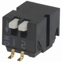 CHP-021TB SWITCH DIP PIANO STYLE 2-POS SMD
