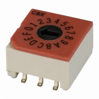 CRD16RM0SK SWITCH ROTARY DIP HEX SMD